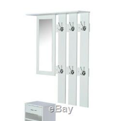 Entryway Coat Rack Shoe Storage Organizer Bench Mirror Hallway Cabinet Furniture