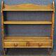 Ercol Old Colonial Solid Elm Hanging Plate Rack Shelves Model 1102 Golden Dawn