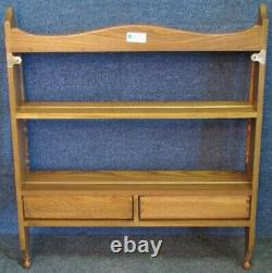 Ercol Old Colonial Solid Elm Hanging Plate Rack Shelves Model 1102 Golden Dawn