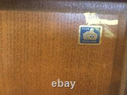 Ercol Windsor Wall Mounted Shelf / Plate Rack With Original Blue Label