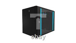 Extralink 9U 600x450 wall mounted rack cabinet Black /T2UK