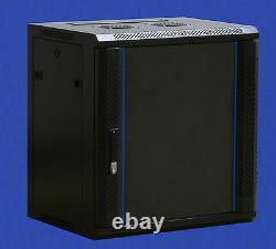 FLAT PACK 9U 19 600 W x 450mm D Network Data Wall Rack audio cabinet