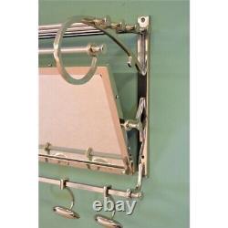 FRENCH MODERN COATRACK Mirror Luggage Rack Train Wall Mounted Rack with Mirror