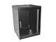 FULLY ASSEMBLED 12U 400mm wall mount cabinet rack glass door Withlock