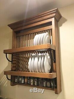 Fired Earth Wall Mounted Plate Rack