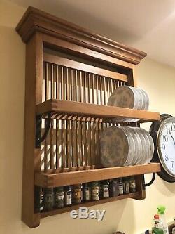 Fired Earth Wall Mounted Plate Rack