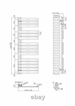 Flat Panel Heated Ladder Towel Rail Bathroom Designer Radiator Rads All Sizes