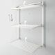 Foxydry Tower, Wall mounted clothes drying rack, Resealable drying rack in White