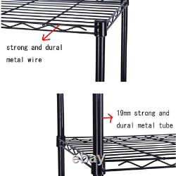 Function Home 5 Tier Wire Shelving Metal Storage Rack Shelving Unit Storage Shel