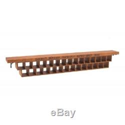 GOOD quality solid wood Wall Mounted 29 Hole Wine Rack