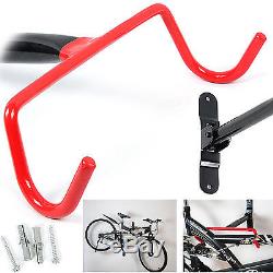 Garage Wall Mounted Bike Bicycle Cycle Storage Rack Hook Holder Fitting Screws