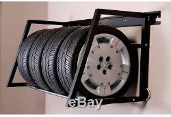 Garage Wall Tire Rack Storage Organizer Adjustable Wall-Mounted Store Tires