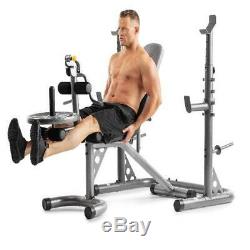 Golds Gym XRS20 with Squat Rack Weight Lifting Bench Press Exercise Workout