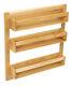 Hafele Spice Rack Clear Lacquered European Oak Spice Rack with Three Shelves