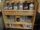 Hand Crafted Reclaimed Solid Oak Wall/Counter Top Mounted Gin And Tonic Rack