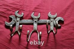 Hand forged coat rack, blacksmith made, badgerswood ironworks