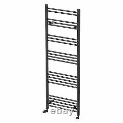 Heated Towel Rail Radiator Rack Bathroom Straight Warmer Curved Rad Ladder Black