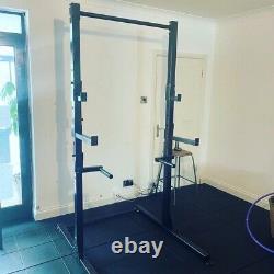 Heavy duty squat racks made to order. Wall mounted or free standing