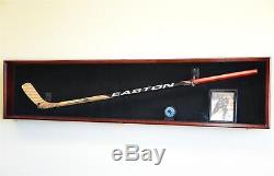 Hockey Stick Puck Display Case Rack Holder Full Size Wall Mounted NHL/ LED LIGHT
