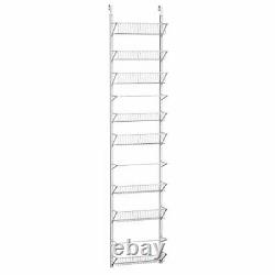 Home-Complete Door Hanging Wall Mount Rack to add Closet or Pantry Shelves