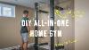 How I Made This All In One Home Gym For Cheap Diy Power Squat Rack U0026 Homemade Cable Pulley System