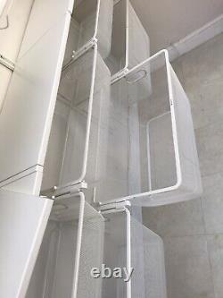 IKEA ALGOT wall-mounted storage, 6 baskets, 18 shelves, 2 shoe racks, 5 uprights