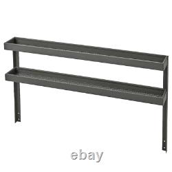 IKEA Long Wall Mounted Steel Spice Rack Kitchen Storage Shelving Unit 120x70 cm