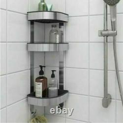 Ikea BROGRUND Shower Rack Stainless Steel 3 Tier Bathroom Corner Wall Shelf