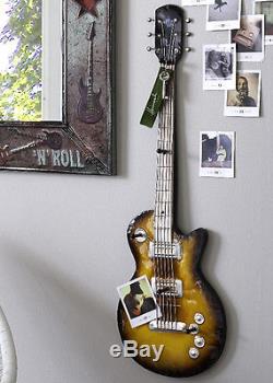 Industrial Coat Hanger Wall Mounted Guitar Vintage Retro Style Metal Hooks Rack