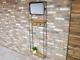 Industrial Reclaimed Wood Metal Wall Hall Stand Unit Coat Rack Mirror (dx5937)