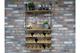 Industrial Rustic Wood Metal Wall Mounted Wine Rack Storage Cabinet Dx6665