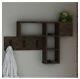 Industrial Style Wall Mount Floating Coat Rack Cabinet Display Shelves With Hook