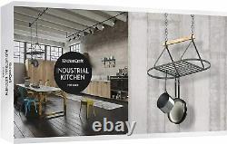 KitchenCraft Industrial Kitchen Vintage-Style Ceiling Hanging Pot