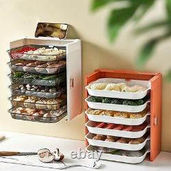 Kitchen Preparation Plate 6 Layer Cooking Dishes Tray Wall Mount Storage Racks