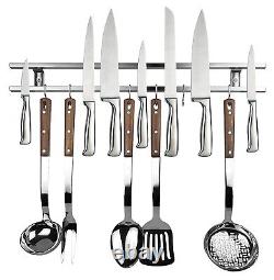 Knife Holder Magnetic Rack Kitchen Wall Strip Bar Storage Mounted Organizer Tool