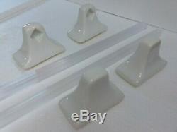 Kohler White K101 Ceramic Towel Bar Holders Porcelain Rack Rod Post Bars 2 Pairs