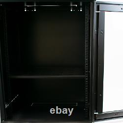 LMS Data 15U 19 Wall Mount Server Rack Data Cabinet 450mm Comms Vented Shelf