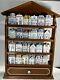 Lenox Brooks And Bentley 1991 Spice Village X24 Full Set With Wooden Rack