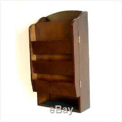 Letter Mail Wall Rack Mount Storage Organizer Holder Key Wood Bill Office Home