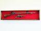 Long Rifle / Musket Gun Display Case Wall Rack Cabinet with UV Protection -Lock