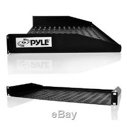 Lot of (6) Pyle PLRSTN14U 1U Server Shelf / Universal Device Rack Mounting Trays