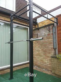 MONSTER DOUBLE POWER RACK WALL MOUNTED & SQUAT RIG PULL UP STATION CrossFit