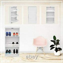 Mabel Home Modern 3-Drawer Shoe Cabinet, 3-Tier Shoe Rack Storage Organizer