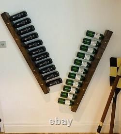 Made To Order Wall Hung Wooden Wine Store/ Rack