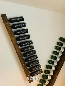Made To Order Wall Hung Wooden Wine Store/ Rack