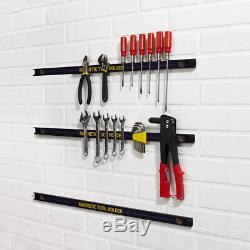 Magnetic Tool Holder Rack Wall Mounted Storage 24 Bar 3 Strip Set for Tools New