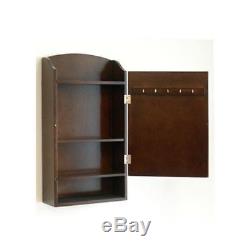 Mail Wall Rack Mount Storage Wooden Organizer Key Holder Cabinet Office Home NEW