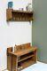 Matching Farmhouse Wooden Coat Rack And Shoe Boot Rack Bench Solid Chunky Rustic