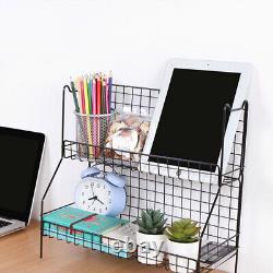 Metal Basket Shelf Wall Mounted Wire Shelves Seasoning Organizer