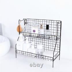 Metal Basket Shelf Wall Mounted Wire Shelves Seasoning Organizer
